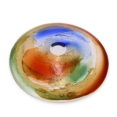 Lot 41 - A MURANO GLASS DISH BY TOSI