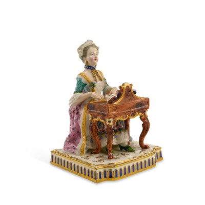 Lot 134 - A MEISSEN PORCELAIN 'SENSES' FIGURE
