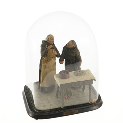 Lot 851 - A WAX AND MIXED-MEDIA FIGURAL DIORAMA