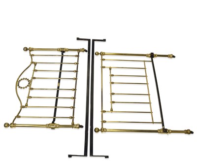 Lot 1083 - A VICTORIAN BRASS BED