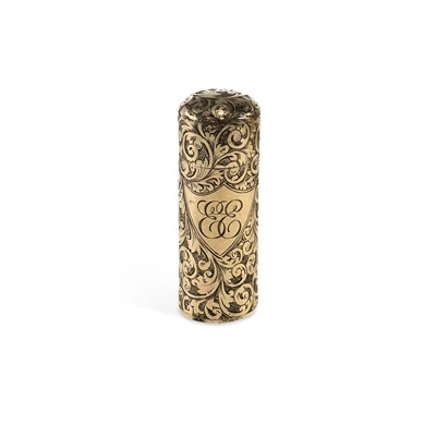 Lot 405 - A LATE VICTORIAN SILVER SCENT BOTTLE