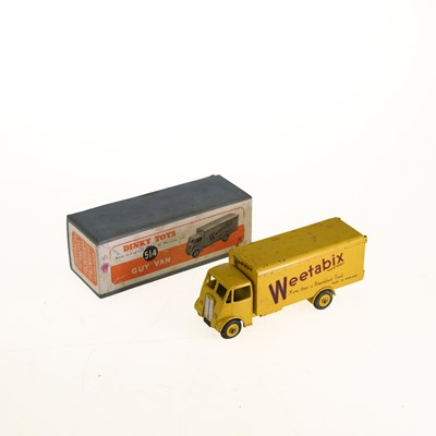 Lot 21 - A DINKY 514 GUY VAN DIECAST MODEL WITH WEETABIX LIVERY