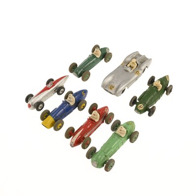 Lot 19 - A GROUP OF DIECAST MODEL RACING CARS