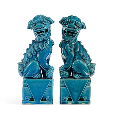 Lot 503 - A PAIR OF CHINESE DOGS OF FO