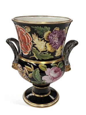 Lot 89 - A SPODE PORCELAIN CAMPANA VASE