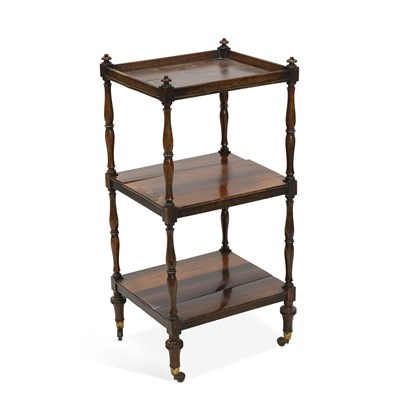 Lot 1124 - A REGENCY ROSEWOOD WHAT-NOT