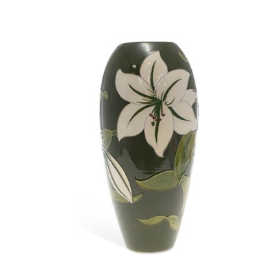 Lot 160 - A WALTER MOORCROFT POTTERY VASE