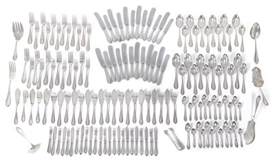 Lot 227 - A LARGE QUANTITY OF POLISH SILVER FLATWARE