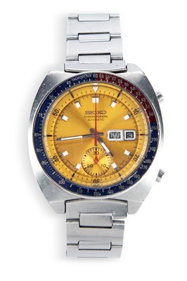 Lot 464 - A GENTS STEEL SEIKO POGUE BRACELET WATCH