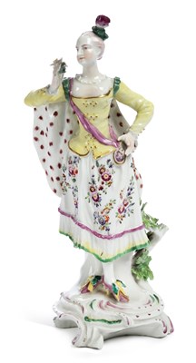 Lot 121 - A DERBY PORCELAIN RANELAGH DANCER FIGURE