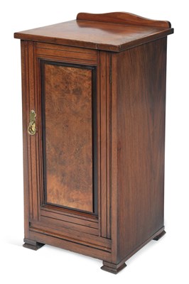 Lot 887 - A VICTORIAN MAHOGANY SPOON BACK NURSING CHAIR, A VICTORIAN WALNUT POT CUPBOARD AND A PAIR OF CHAIRS
