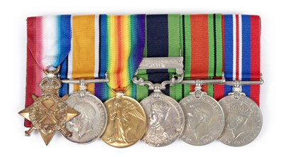 Lot 31 - A FIRST WORLD WAR AND SECOND WORLD WAR MEDAL GROUP