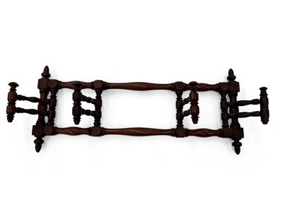 Lot 934 - A VICTORIAN MAHOGANY FOLDING CLOTHES AIRER