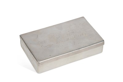 Lot 345 - A VICTORIAN SILVER SANDWICH BOX