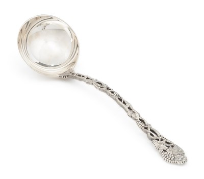Lot 256 - AN ELIZABETH II SILVER LADLE