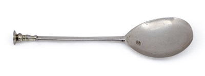 Lot 387 - AN EARLY SILVER SEAL TOP SPOON