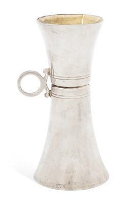 Lot 248 - AN ELIZABETH II SILVER JIGGER