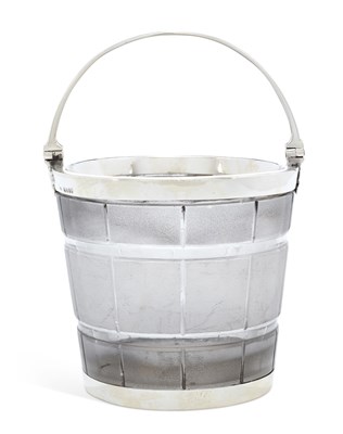 Lot 331 - A VICTORIAN SILVER-MOUNTED CUT-GLASS ICE PAIL