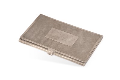 Lot 250 - AN ELIZABETH II SILVER CARD CASE