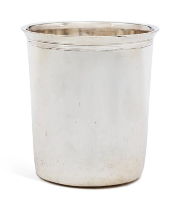 Lot 215 - A FRENCH SILVER BEAKER