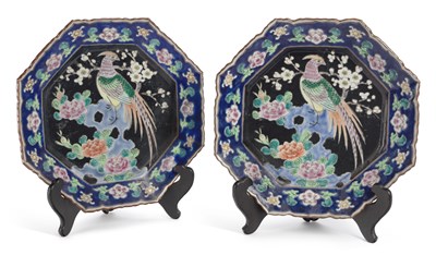 Lot 415 - A PAIR OF JAPANESE PORCELAIN PLAQUES