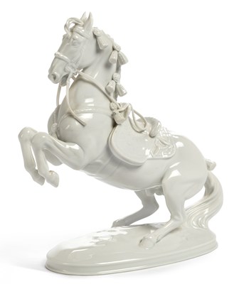 Lot 100 - A VIENNA PORCELAIN FIGURE OF A HORSE