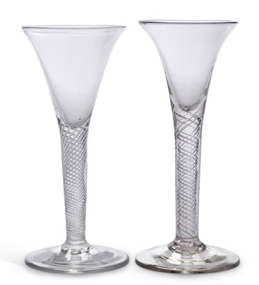 Lot 70 - TWO AIR TWIST WINE GLASSES