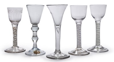 Lot 66 - FIVE WINE GLASSES