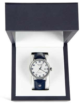 Lot 460 - A GENTS STEEL BRUNO SOHNLE WATCH