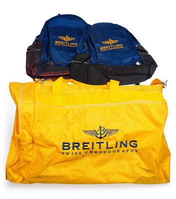 Lot 471 - A BREITLING HOLDALL AND TWO RUCKSACKS