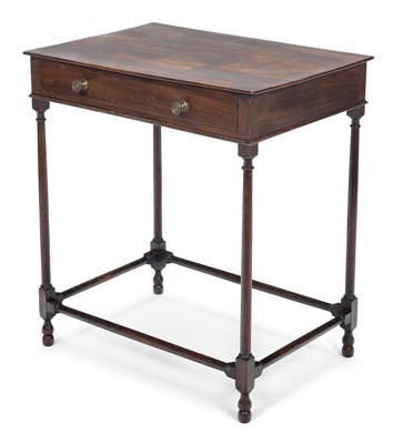 Lot 906 - A REGENCY MAHOGANY SIDE TABLE