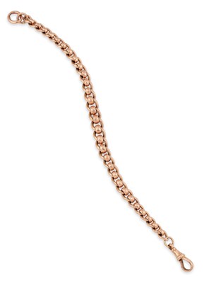 Lot 654 - A 9 CARAT GOLD FANCY CURB LINK BRACELET