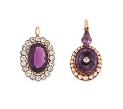 Lot 655 - TWO ANTIQUE PENDANTS