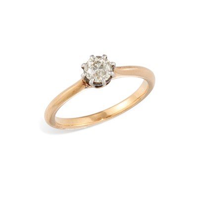 Lot 565 - A SOLITAIRE DIAMOND RING
