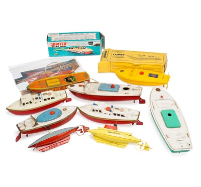 Lot 41 - A GROUP OF MODEL BOATS AND SUBMARINES