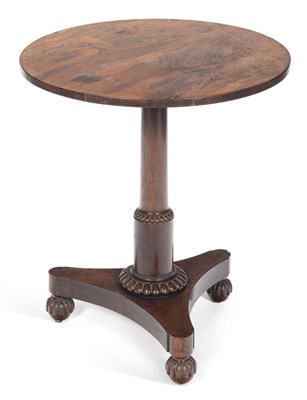 Lot 940 - A WILLIAM IV ROSEWOOD OCCASIONAL TABLE