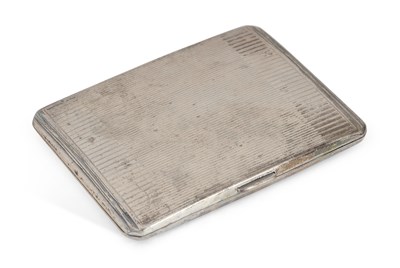 Lot 302 - A GEORGE VI SILVER CIGARETTE CASE