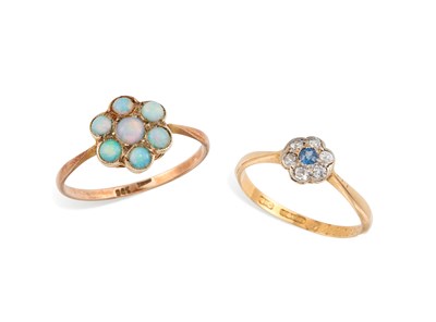 Lot 608 - TWO GEM-SET RINGS