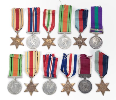 Lot 34 - TWO SECOND WORLD WAR MEDAL GROUPS
