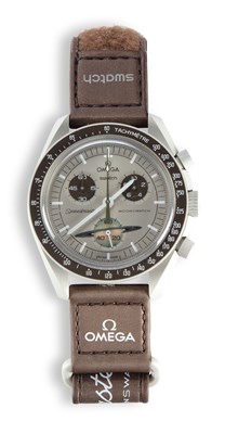 Lot 477 - A SWATCH X OMEGA SATURN MOONSWATCH