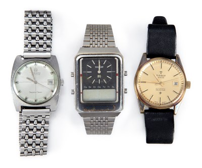 Lot 453 - THREE TISSOT WATCHES