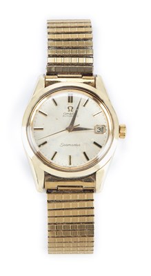 Lot 451 - A GENTS GOLD PLATED OMEGA SEAMASTER WATCH