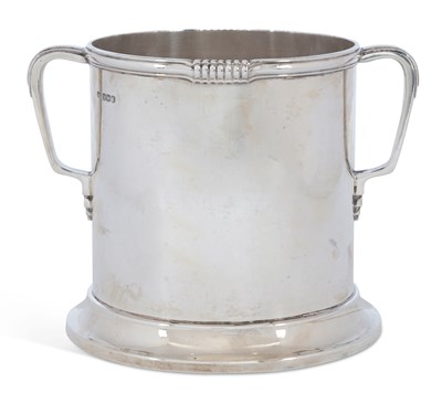 Lot 293 - A GEORGE VI SILVER ART DECO SYPHON STAND