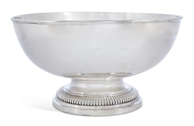 Lot 321 - A VICTORIAN SILVER FOOTED BOWL