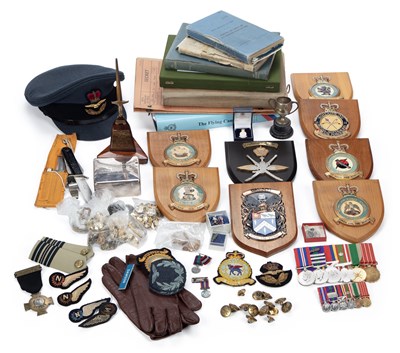 Lot 23 - A SECOND WORLD WAR AND LATER MEDAL GROUP, MINIATURES AND RELATED EPHEMERA