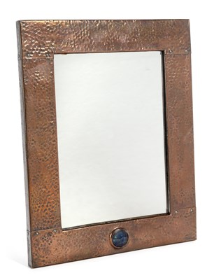 Lot 161 - AN ARTS AND CRAFTS COPPER MIRROR