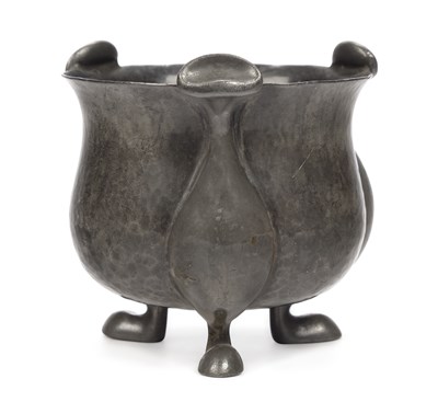 Lot 164 - OLIVER BAKER FOR LIBERTY & CO, A TUDRIC PEWTER BOWL