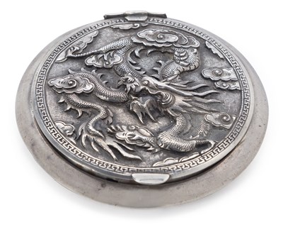 Lot 196 - A CHINESE SILVER COMPACT
