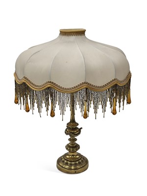 Lot 816 - A BRASS TABLE LAMP