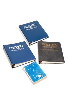Lot 468 - A GROUP OF SEIKO WATCH MANUALS